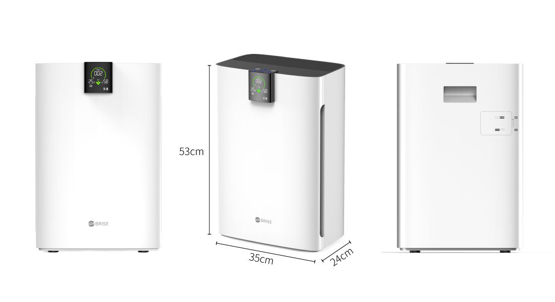 【BRISE】C360 抗敏寶貝空氣清淨機 - C360機身大小